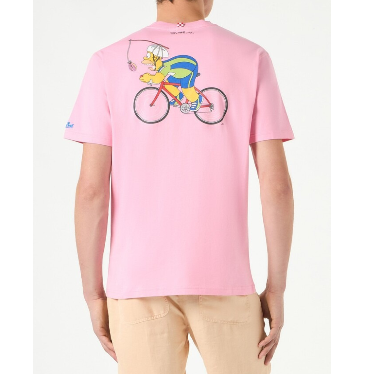 Mc2 Saint Barth T-Shirt in Cotone Uomo Homer Cycle Rosa