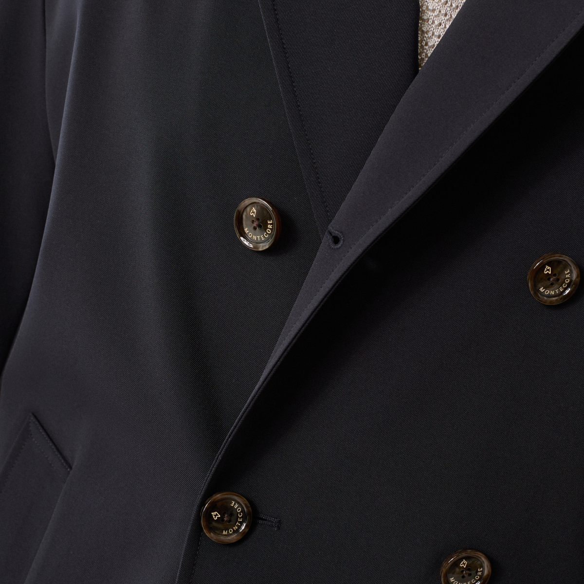 Montecore Giacca Doppiopetto in Nylon Uomo Dark Blue