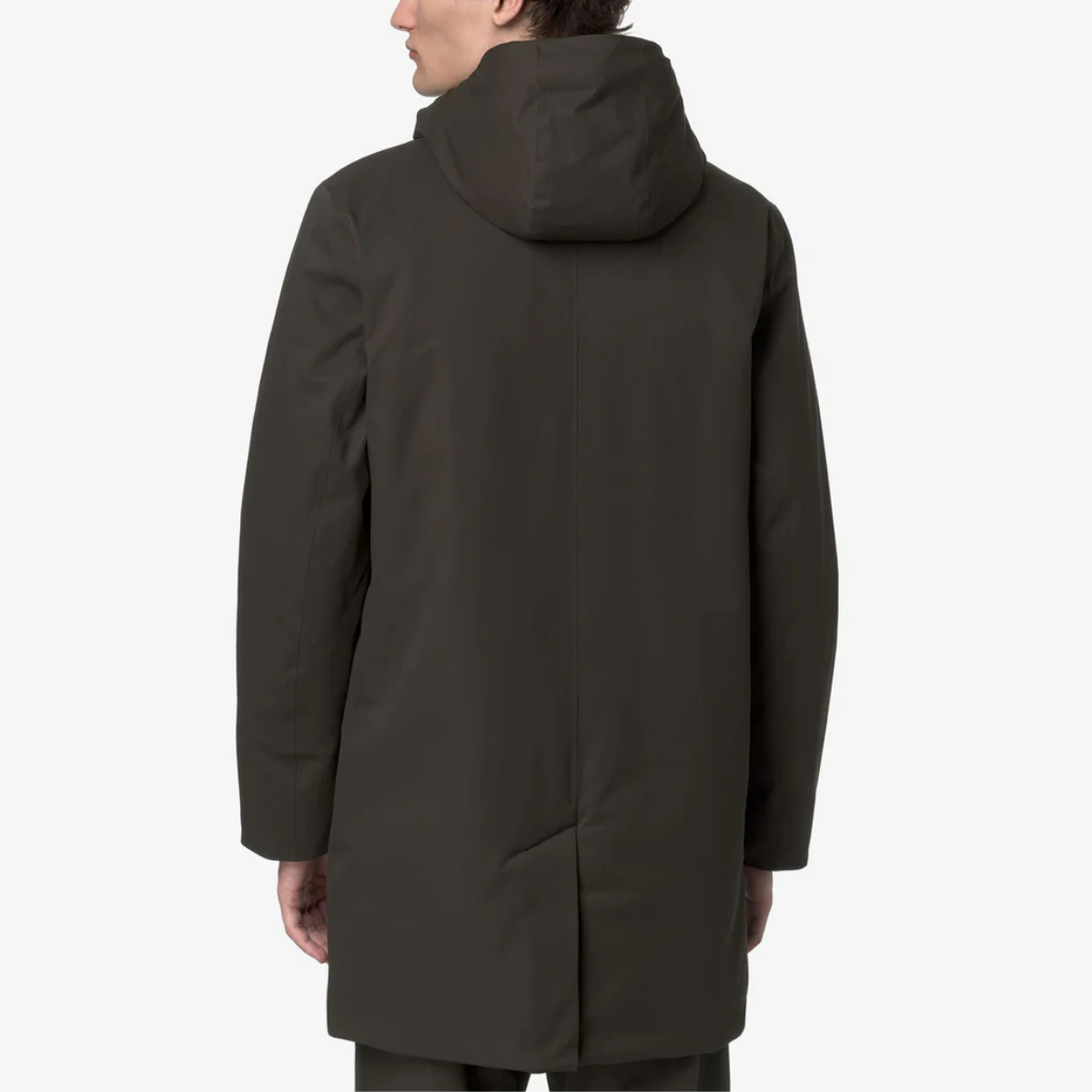 K-Way Giacca Impermeabile Jarno Twill Marmotta Uomo Black Olive-Blue Airforce