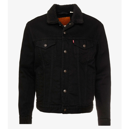 Levi's Giacca in Sherpa Uomo Trucker Nero