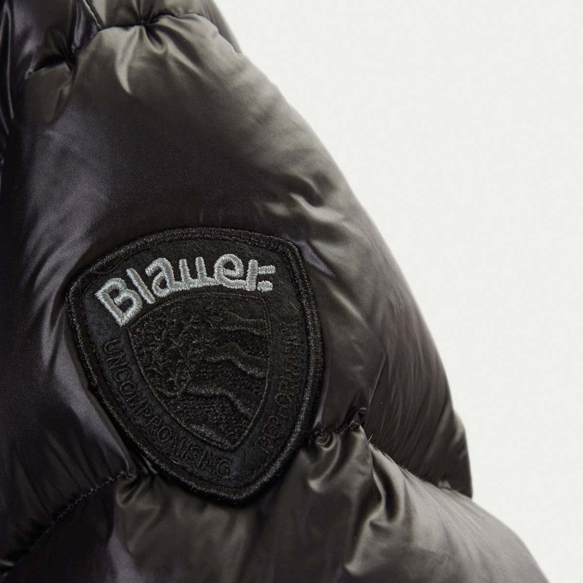 Blauer Piumino Trapuntata in Piuma Clipper Uomo Nero
