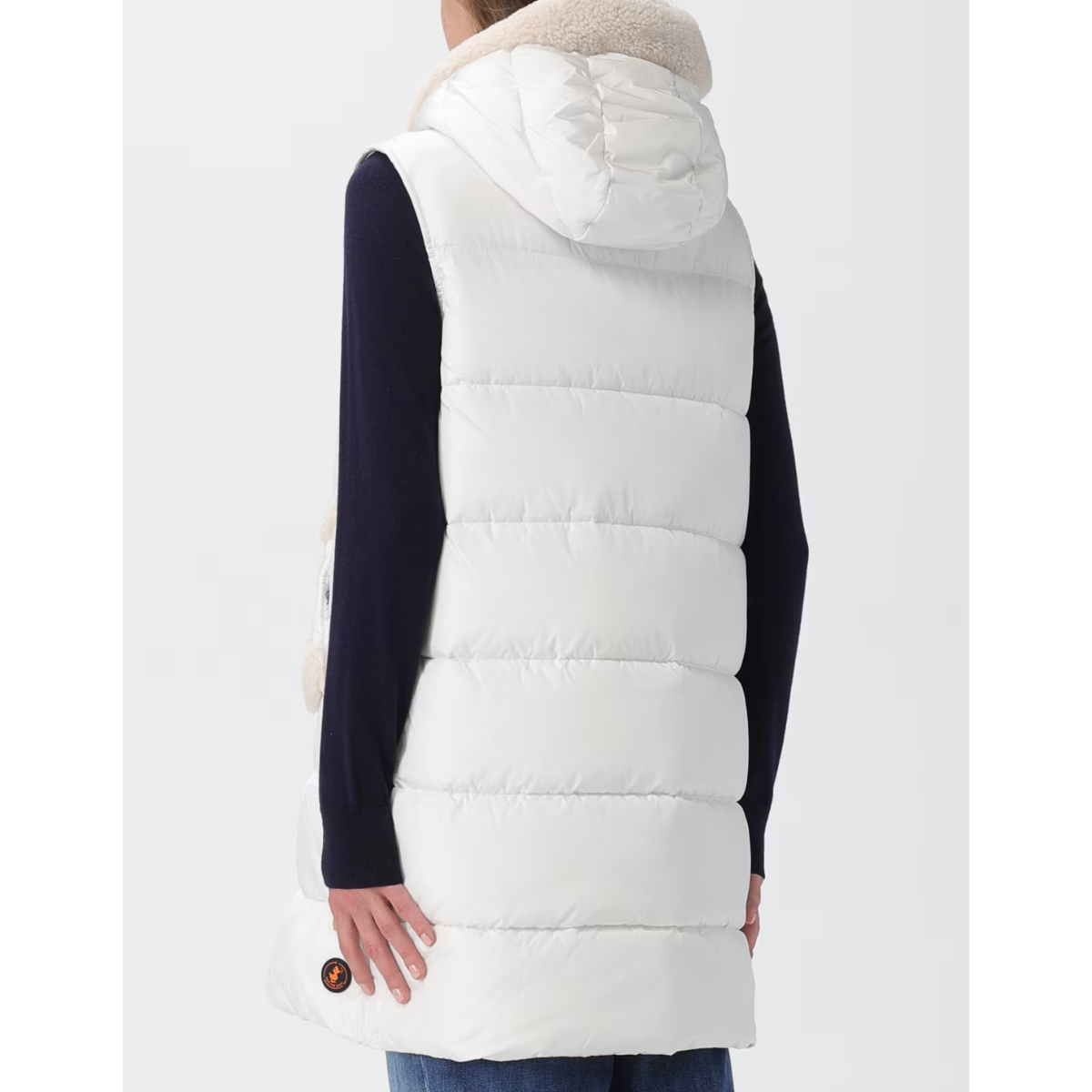 Save The Duck Gilet Smanicato Dolce Donna Panna