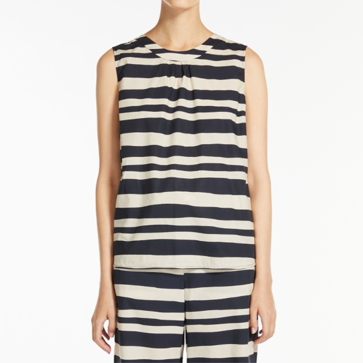 'S Max Mara Top in Cotone Haway Donna a Righe