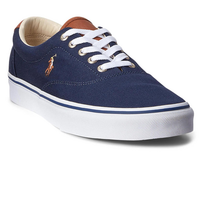 Ralph Lauren Sneakers in Cotone Keaton Uomo Blu Navy