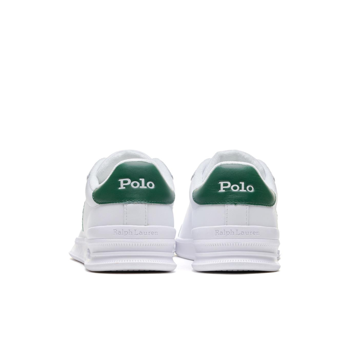 Polo Ralph Lauren Sneaker in Pelle Uomo Bianco e Verde