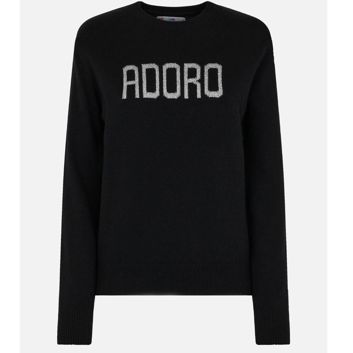 Mc2 Saint Barth Maglione New Queen con Stampa Adoro Donna Nero