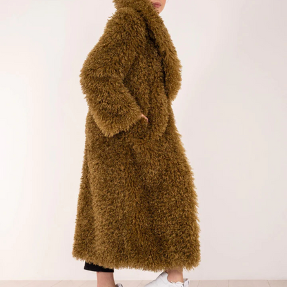 Aniye By Eco Pelliccia Lunga Donna Fauxfur Lola Diamond Green