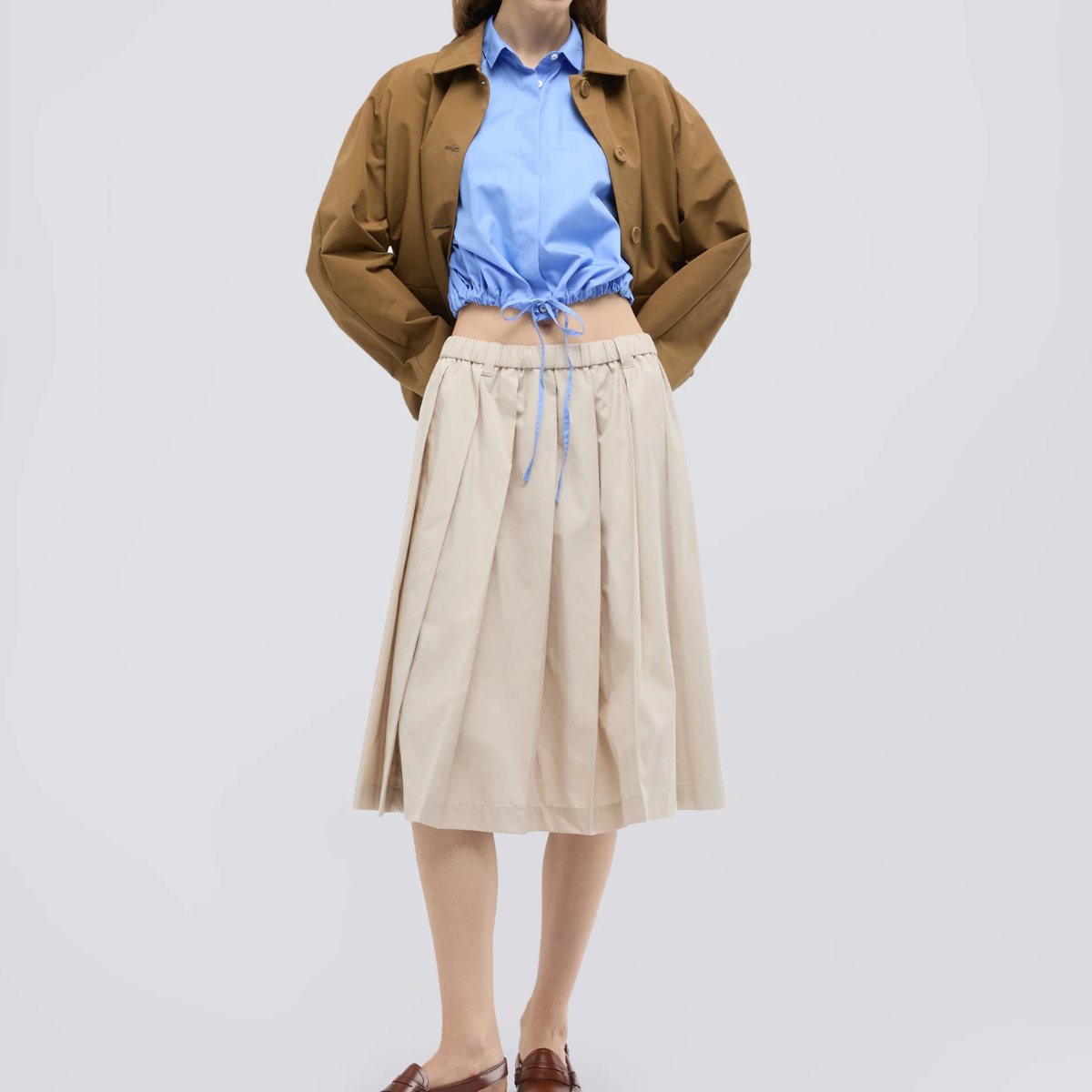 Aspesi Camicia in Popeline di Cotone Mod. 5445 Donna Azzurro