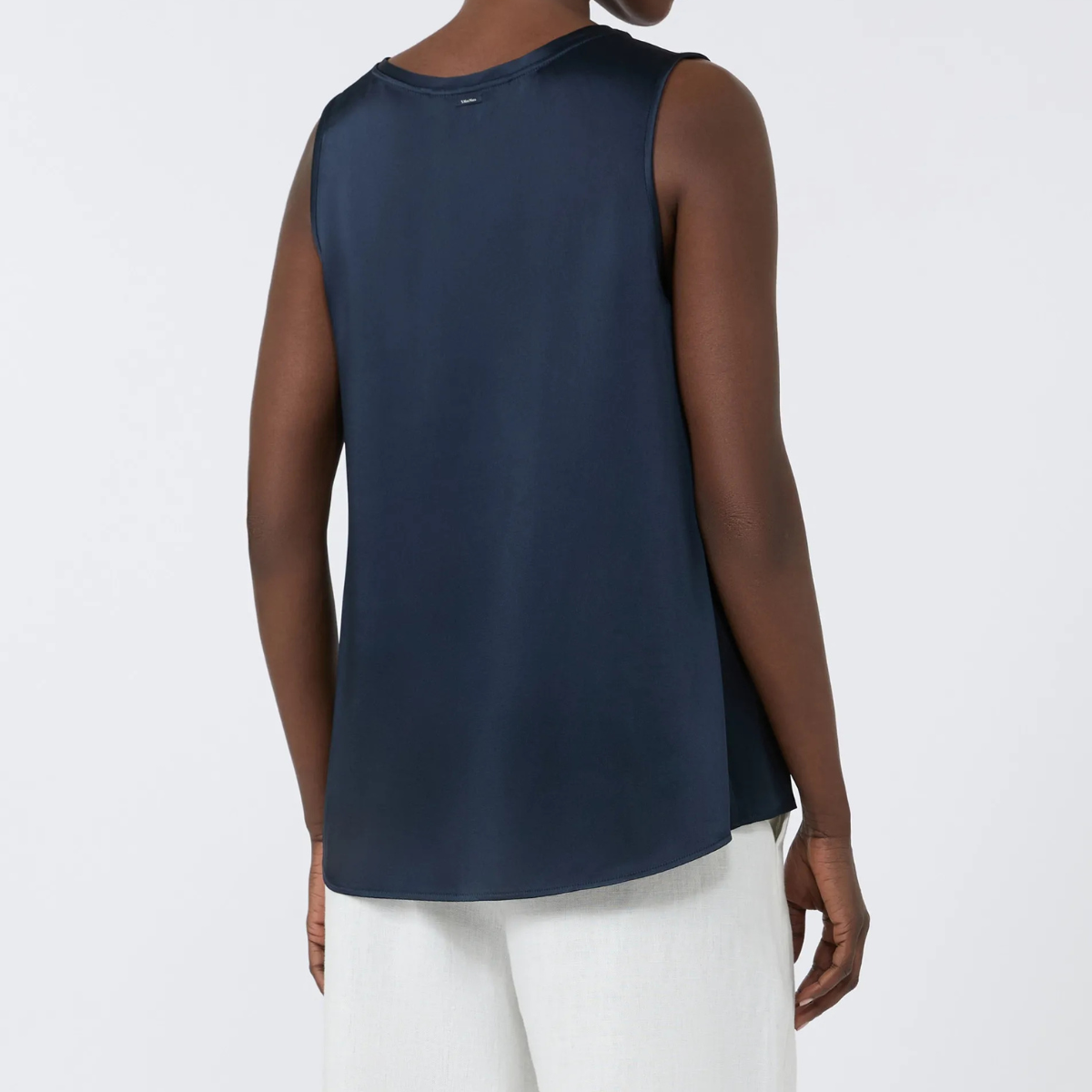 Max Mara Top in Raso SMMEstri Donna Blu Notte