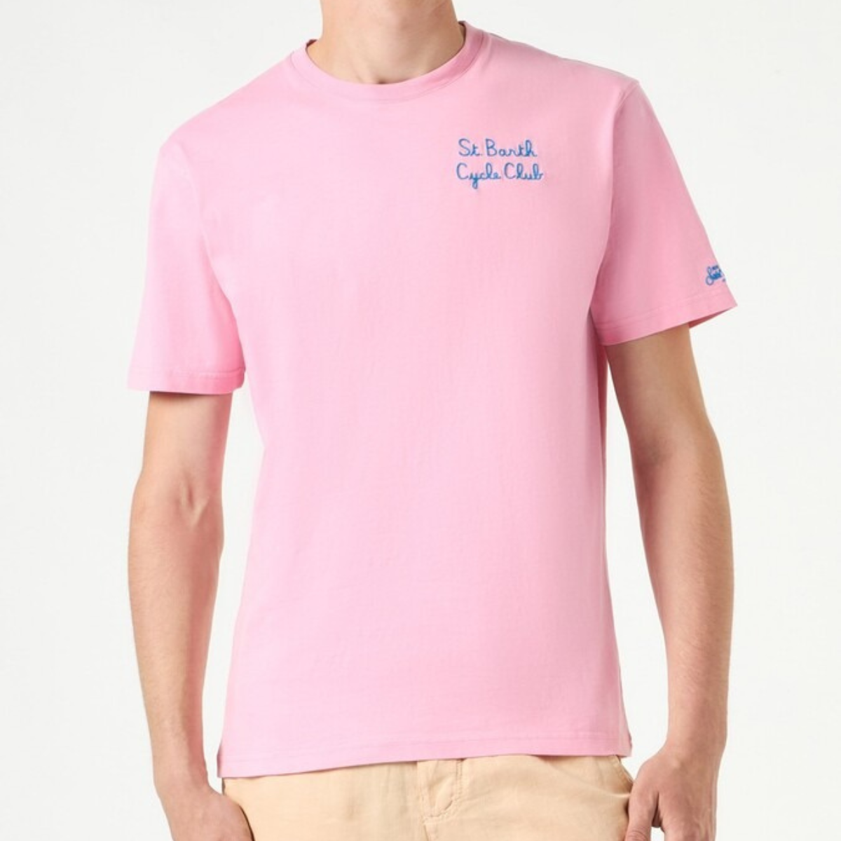 Mc2 Saint Barth T-Shirt in Cotone Uomo Homer Cycle Rosa