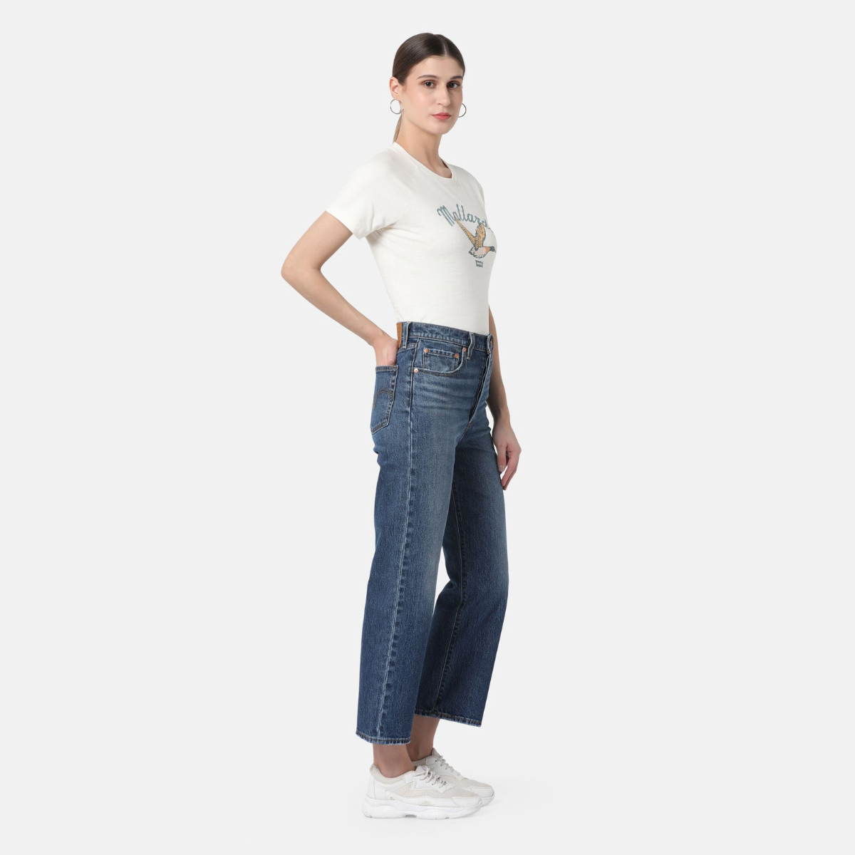 Levi's Jeans Ribcage Straight Ankle Donna Blu