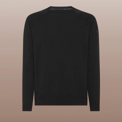 RRD Maglia Amos Cotton Round Knit Uomo Nero