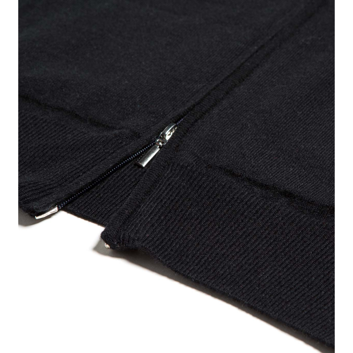 RRD Felpa in Cotone Uomo Knit Cotton Plain Zip Nero