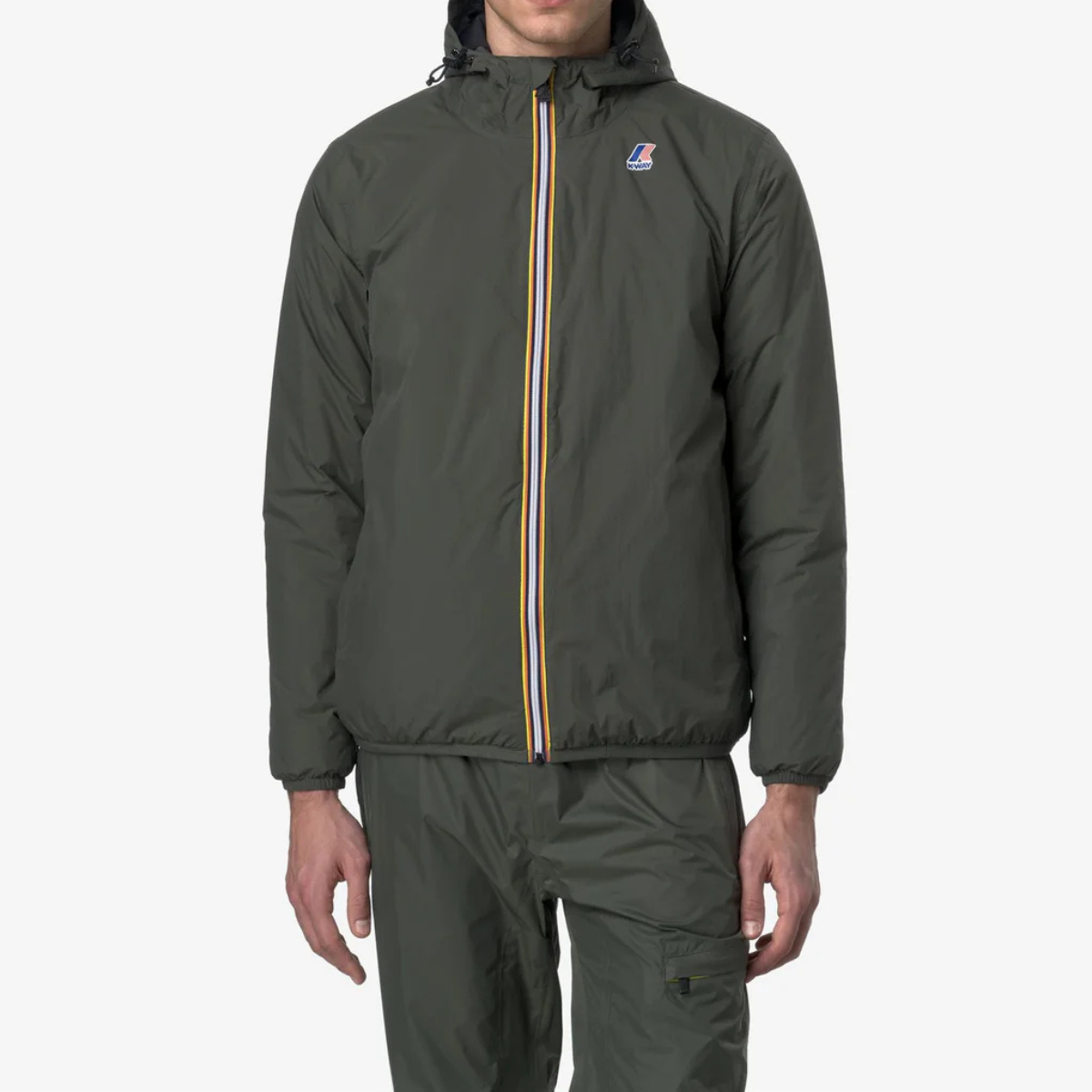 K-Way Giacca Corta Le Vrai 4.0 Claude Worm Unisex Green Blackish