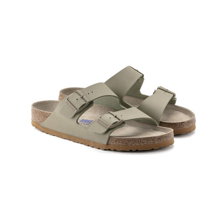 Birkenstock Sandalo in Birko-Flor Arizona Unisex Faded Khaki