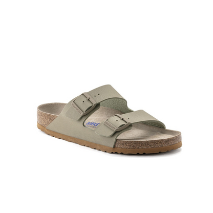 Birkenstock Sandalo in Birko-Flor Arizona Unisex Faded Khaki