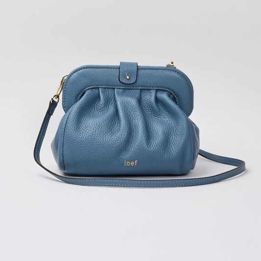 IoeF Borsa in Pelle Donna Mini Robby Blue Fairy