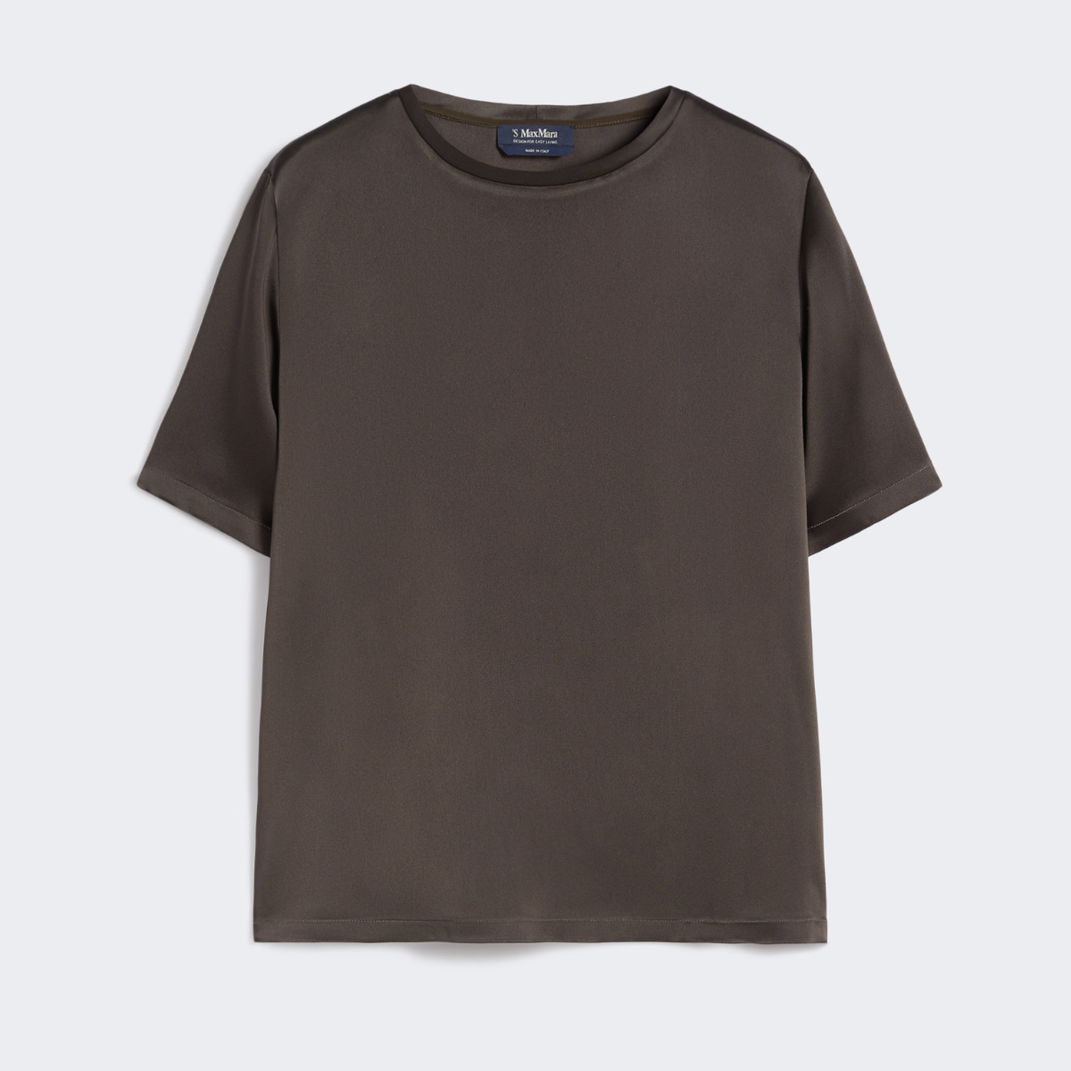 Max Mara T-shirt in Raso Rebby Donna Verde