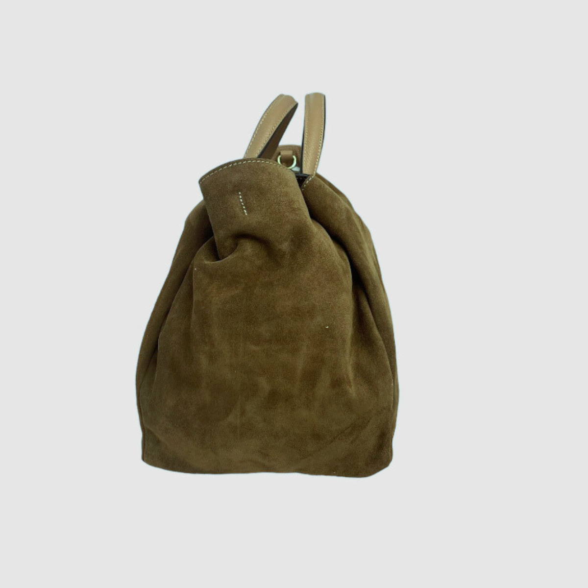 Avenue 67 Borsa in Camoscio Donna Roxanne Verde