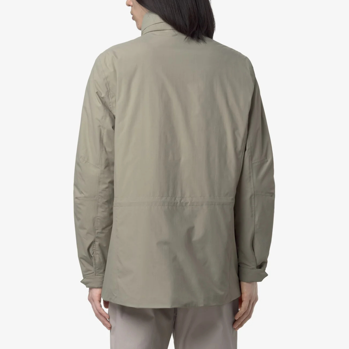 K-Way Giacca Impermeabile con Cappuccio Manuel Warm Ottoman Uomo Green OAK