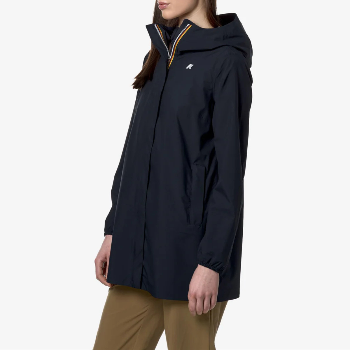 K-Way Giacca Impermeabile Sophie Stretch Dot Donna Blue Depth