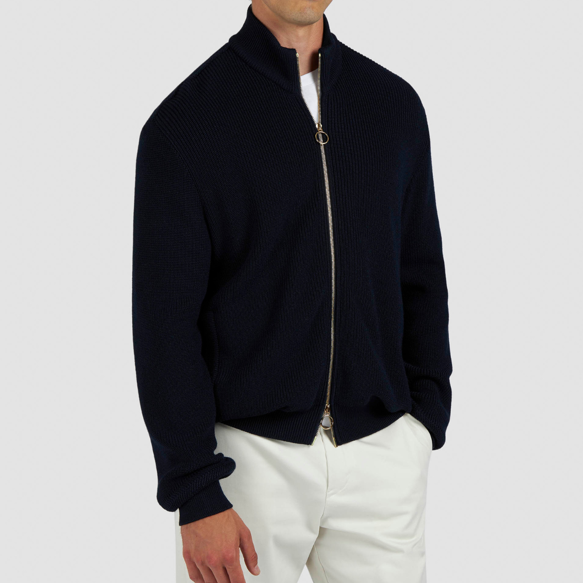 Paul & Shark Cardigan in Lana con Zip Uomo Blu