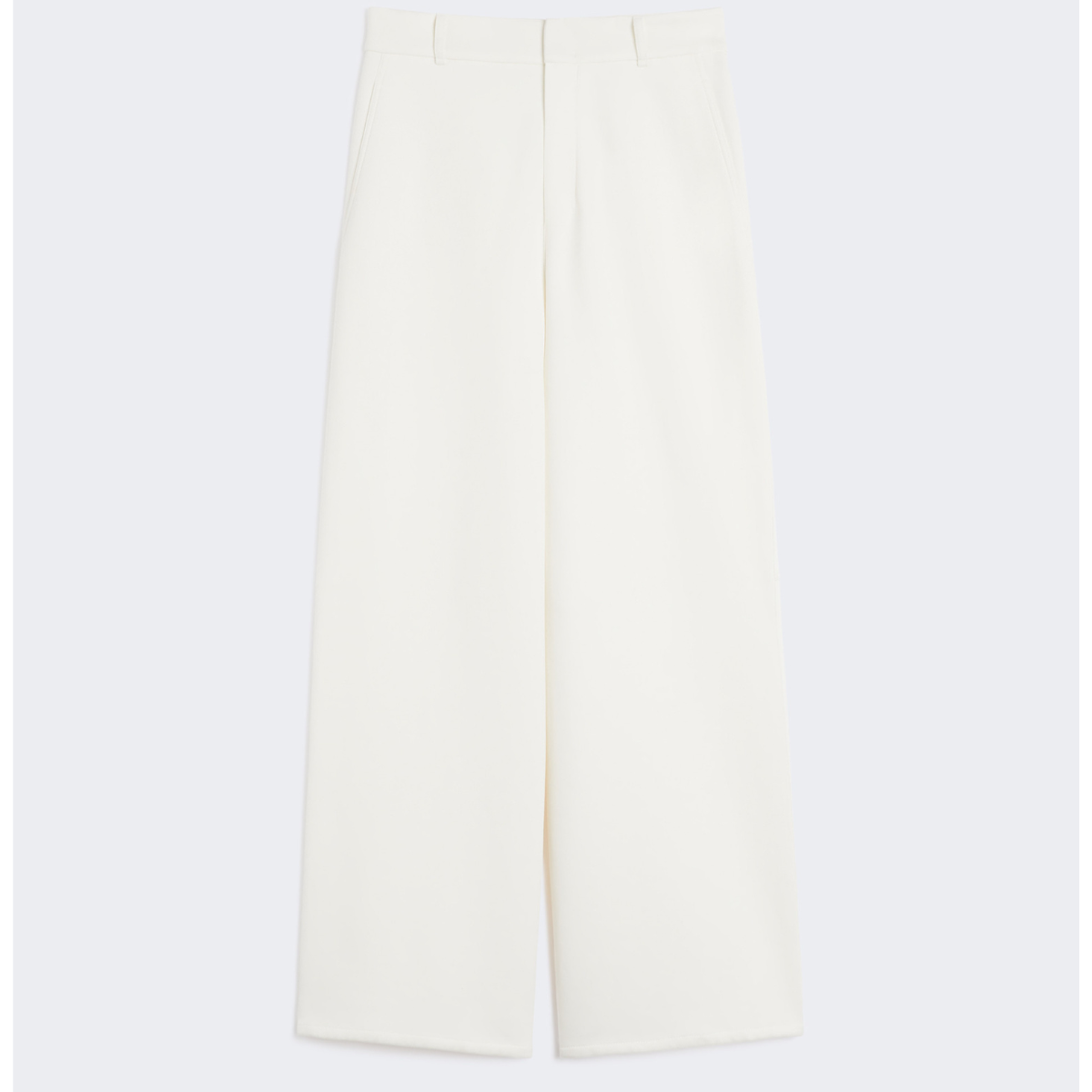 Max Mara Pantaloni in Jersey di Cotone Merlot Donna Bianco