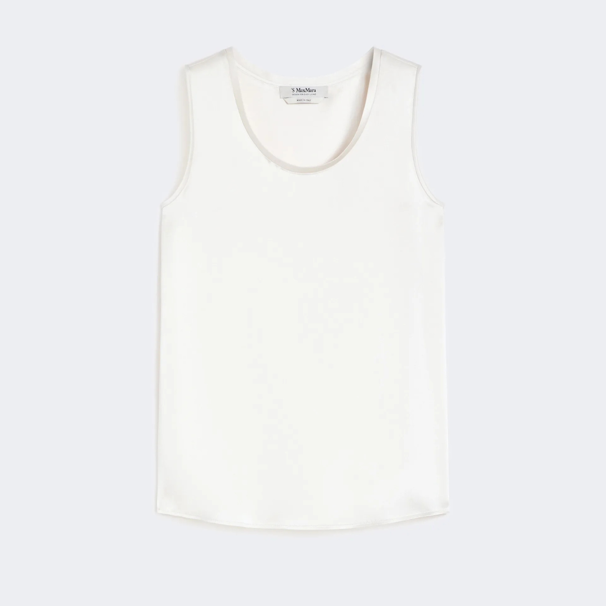 Max Mara Top in Raso SMMEstri Donna Blu Avorio