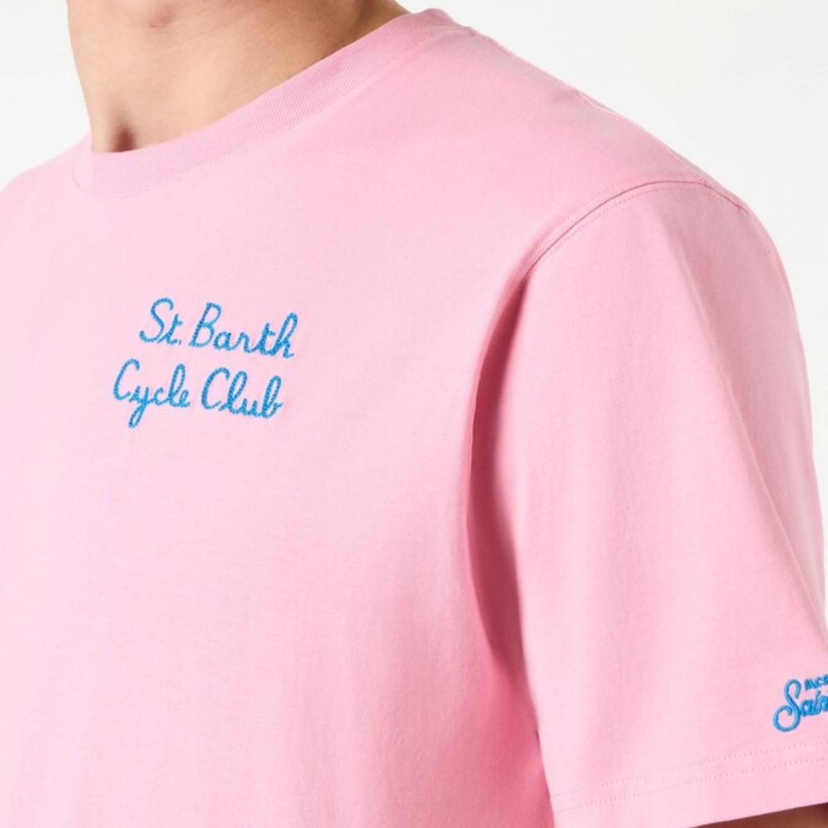 Mc2 Saint Barth T-Shirt in Cotone Uomo Homer Cycle Rosa