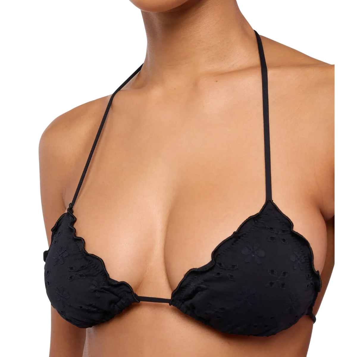 Mc2 Costume a Triangolo in Pizzo Sangallo Sagittarius Moon Donna Nero