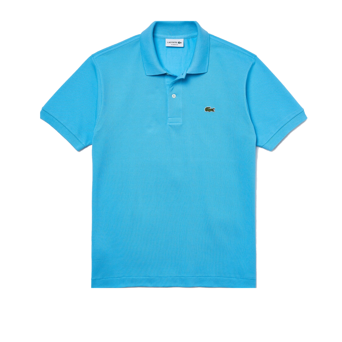 Lacoste Polo Manica Corta in Cotone L 12.12 Uomo Azzurro