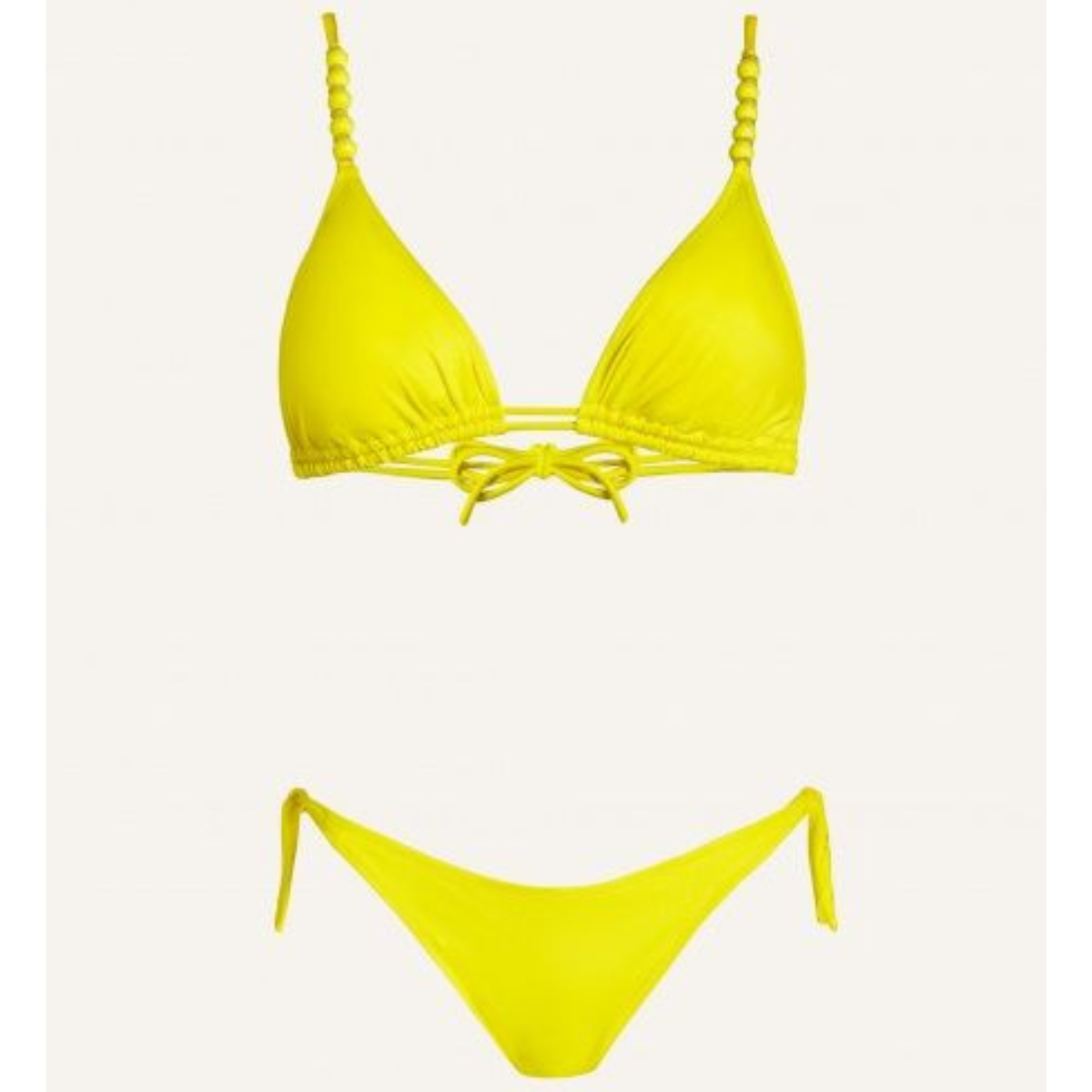 Pin Up Bikini Triangolo Imbottito Donna Giallo