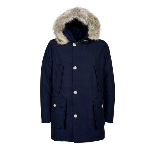 Woolrich Parka Uomo Arctic Parka DF Melton Blu