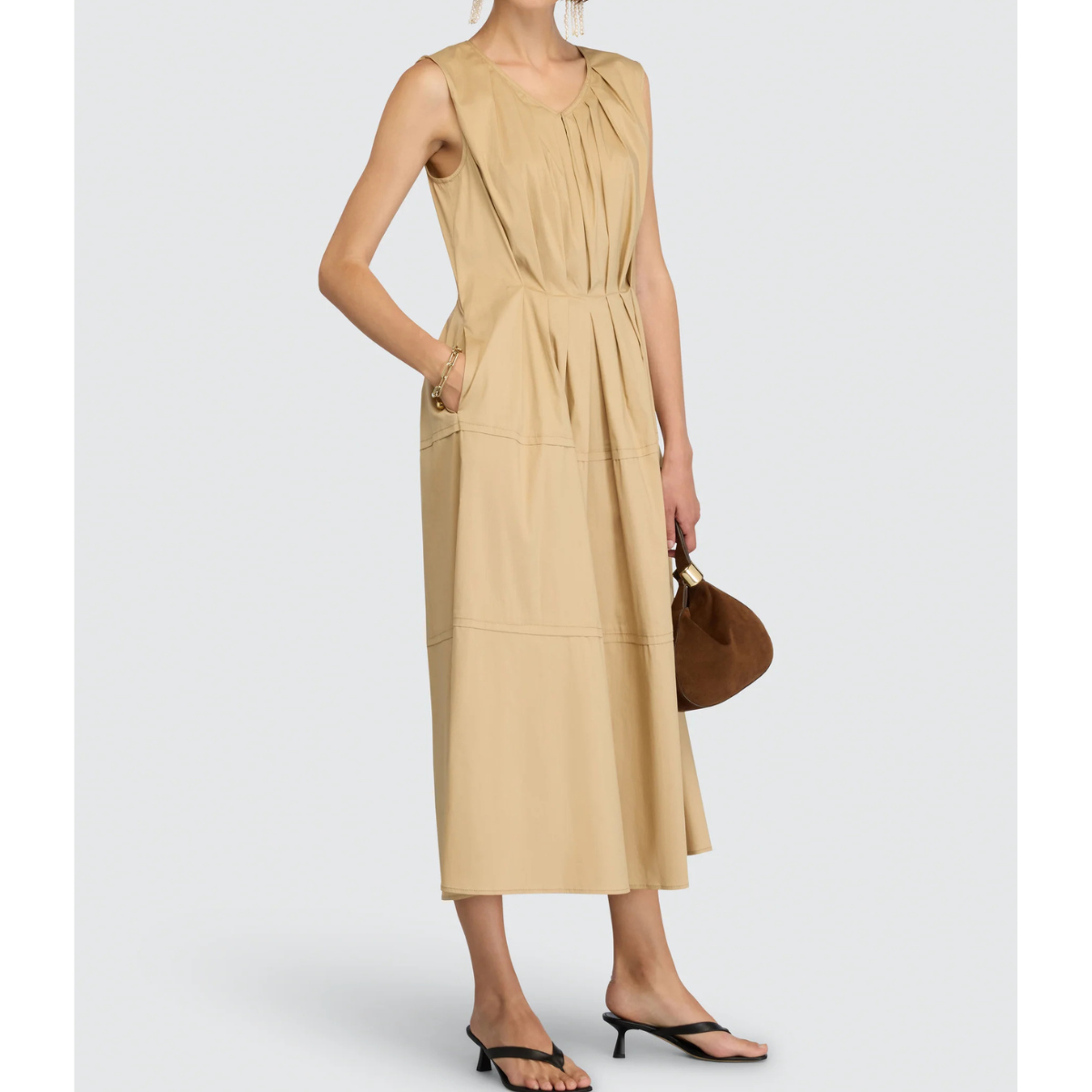 Semicouture Abito in Cotone Zoie Donna Canapa