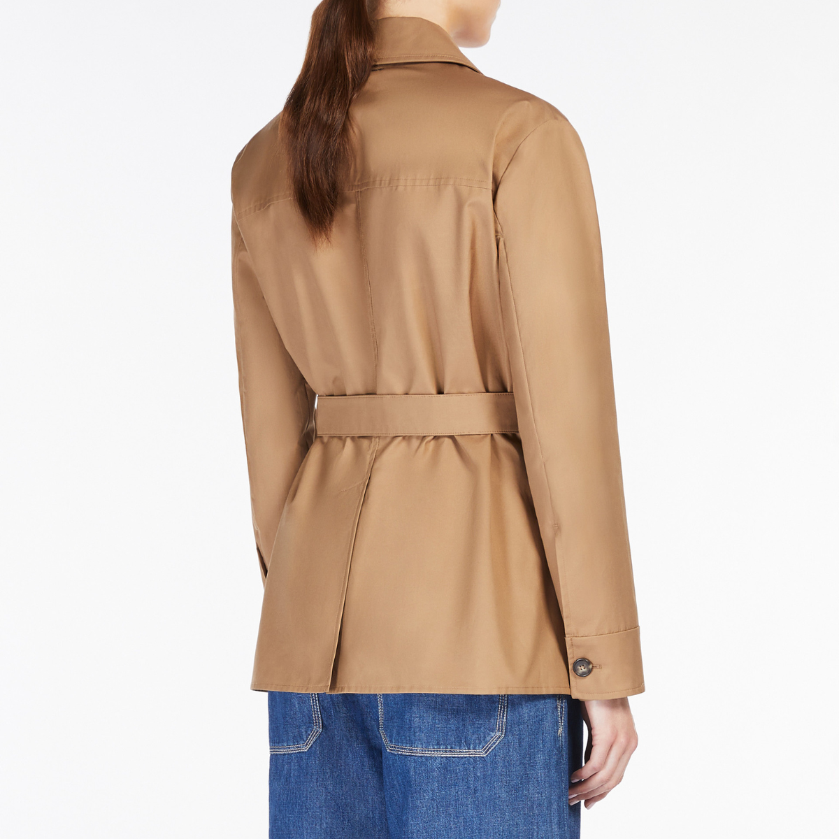 Max Mara Giacca in Cotone Antigoccia Donna Giulia Cammello