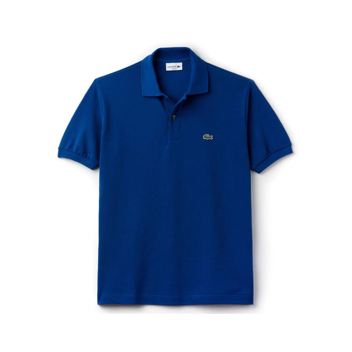 Lacoste Polo Manica Corta in Cotone L 12.12 Uomo Blu Cobalto