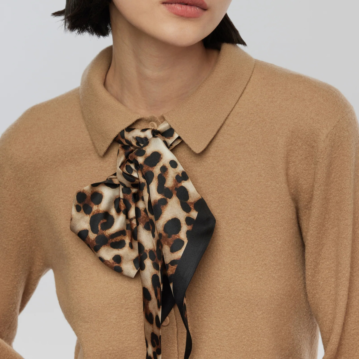 Semicouture Cardigan in Lana Cotta Cristiana Donna Mandorla