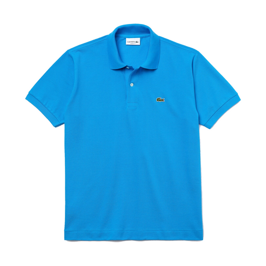 Lacoste Polo Manica Corta in Cotone L 12.12 Uomo Azzurro