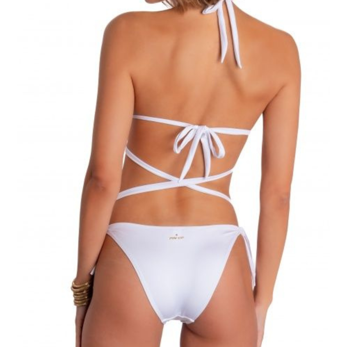 Pin Up Bikini Triangolo Imbottito Donna Bianco