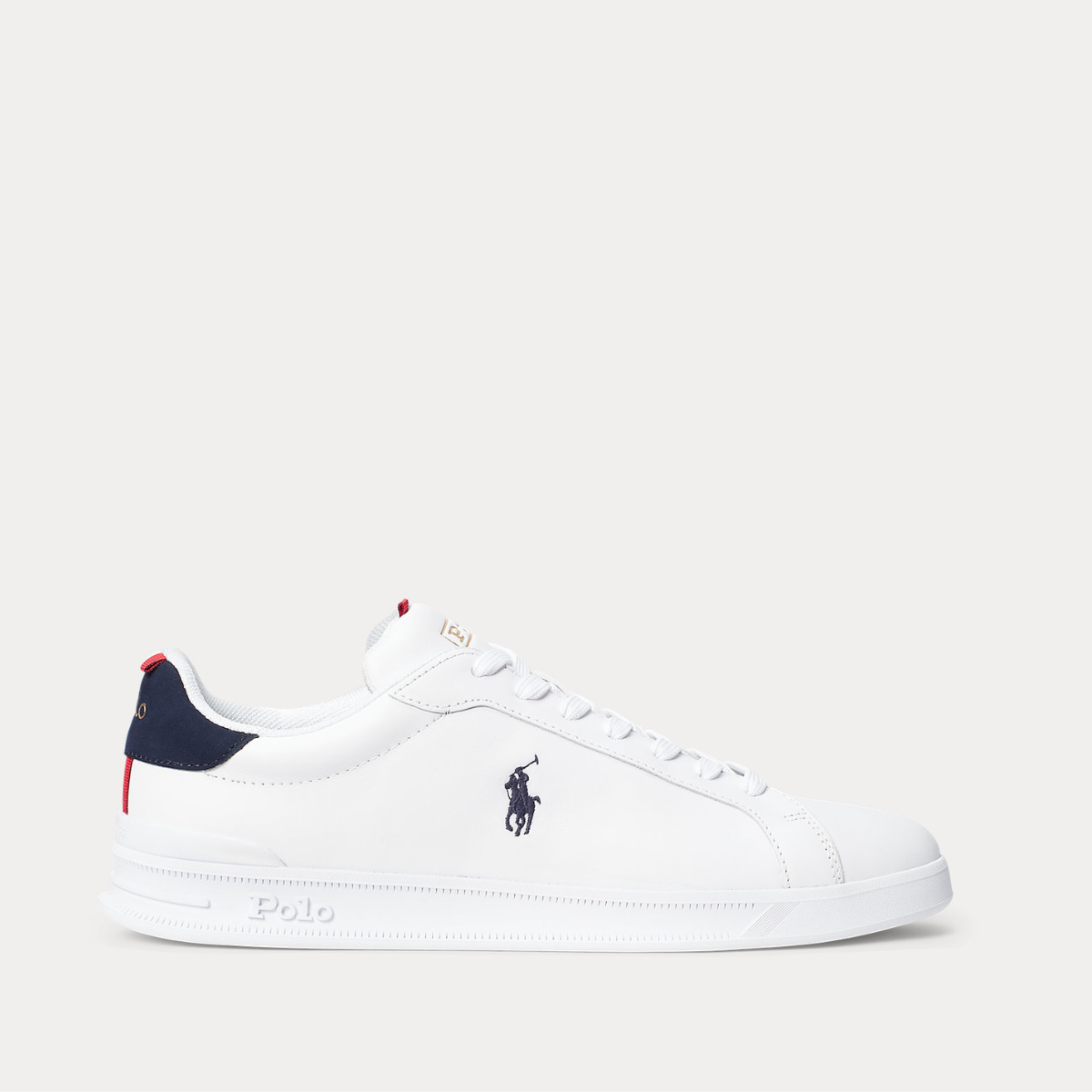 Polo Ralph Lauren Sneakers in Pelle Heritage Court Uomo Bianco/Blu