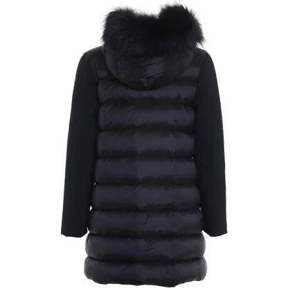 RRD Giubbotto in Piuma Donna Winter Hybrid Parka Lady Fur T Nero