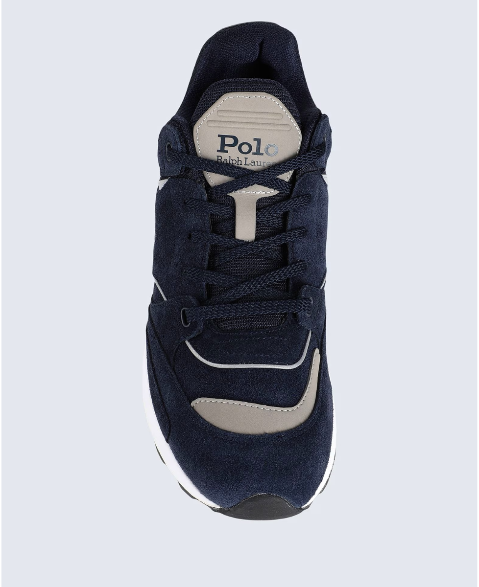 Polo Ralph Lauren Sneakers in Pelle Scamosciata Uomo Blu