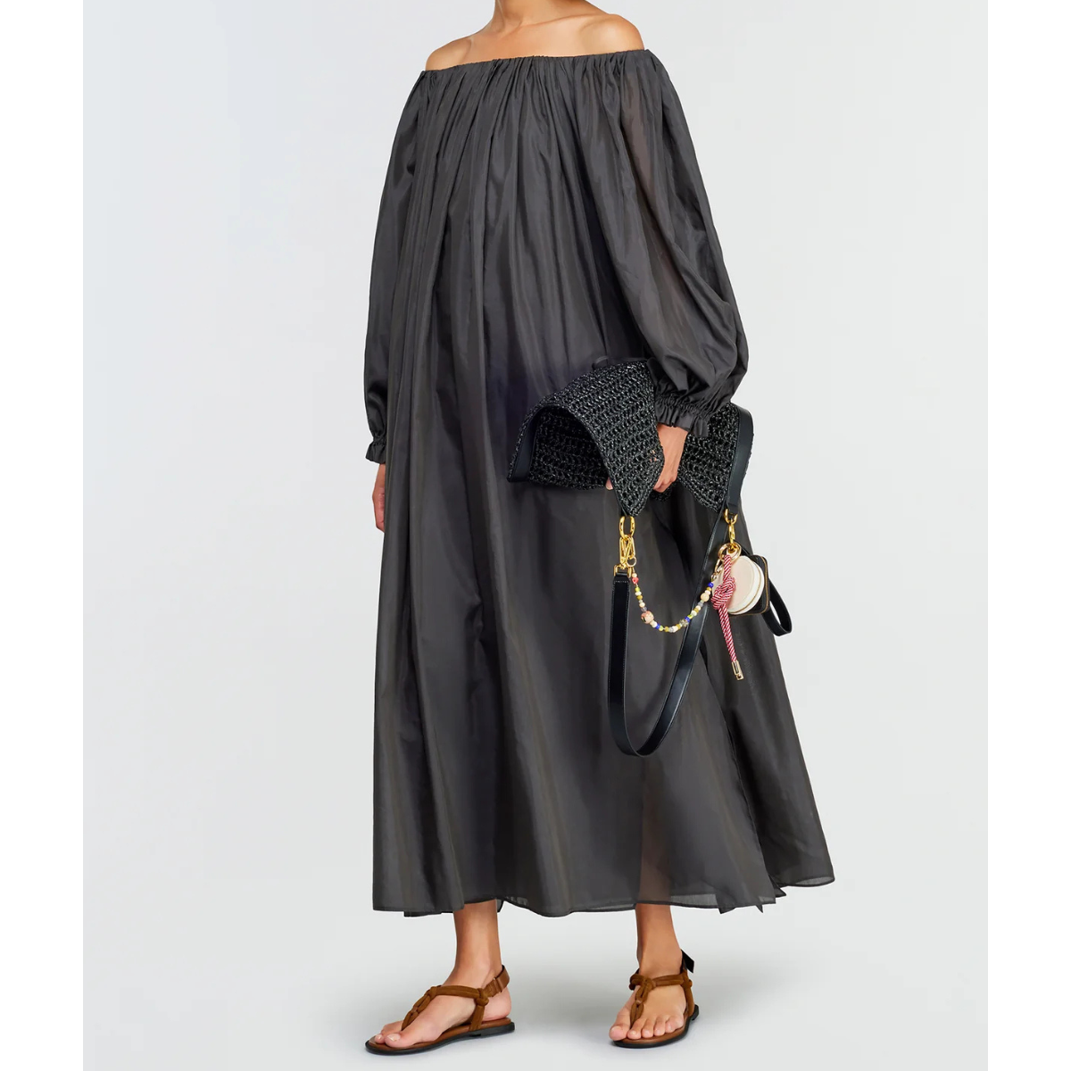 Semicouture Abito Lungo in Mussola di Cotone Avis Donna Mezzanotte