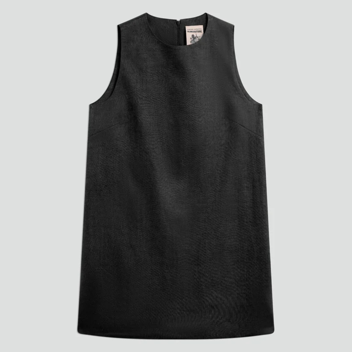 Semicouture Abito in Lino Salvadora Donna Nero
