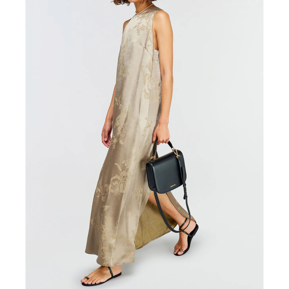 Semicouture Abito Lungo Smanicato Antonia Donna Mezzanotte