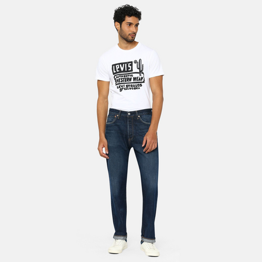 Levi's Jeans 501 Slim Taper Uomo Blu Scuro