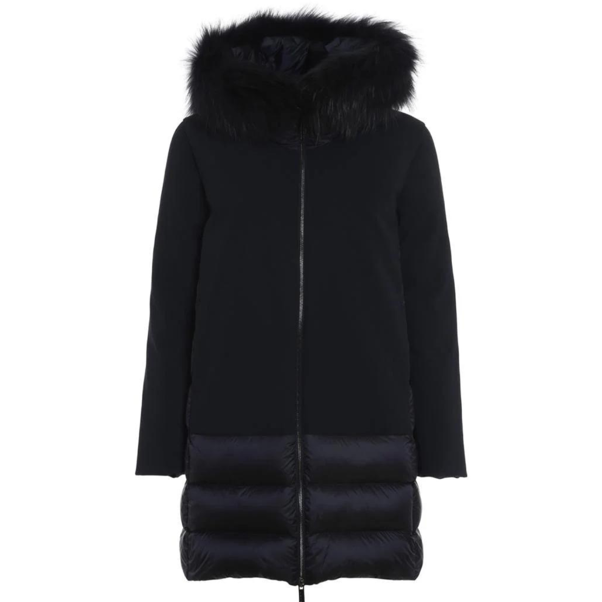 RRD Giubbotto in Piuma Donna Winter Hybrid Parka Lady Fur T Nero