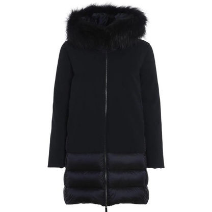 RRD Giubbotto in Piuma Donna Winter Hybrid Parka Lady Fur T Nero