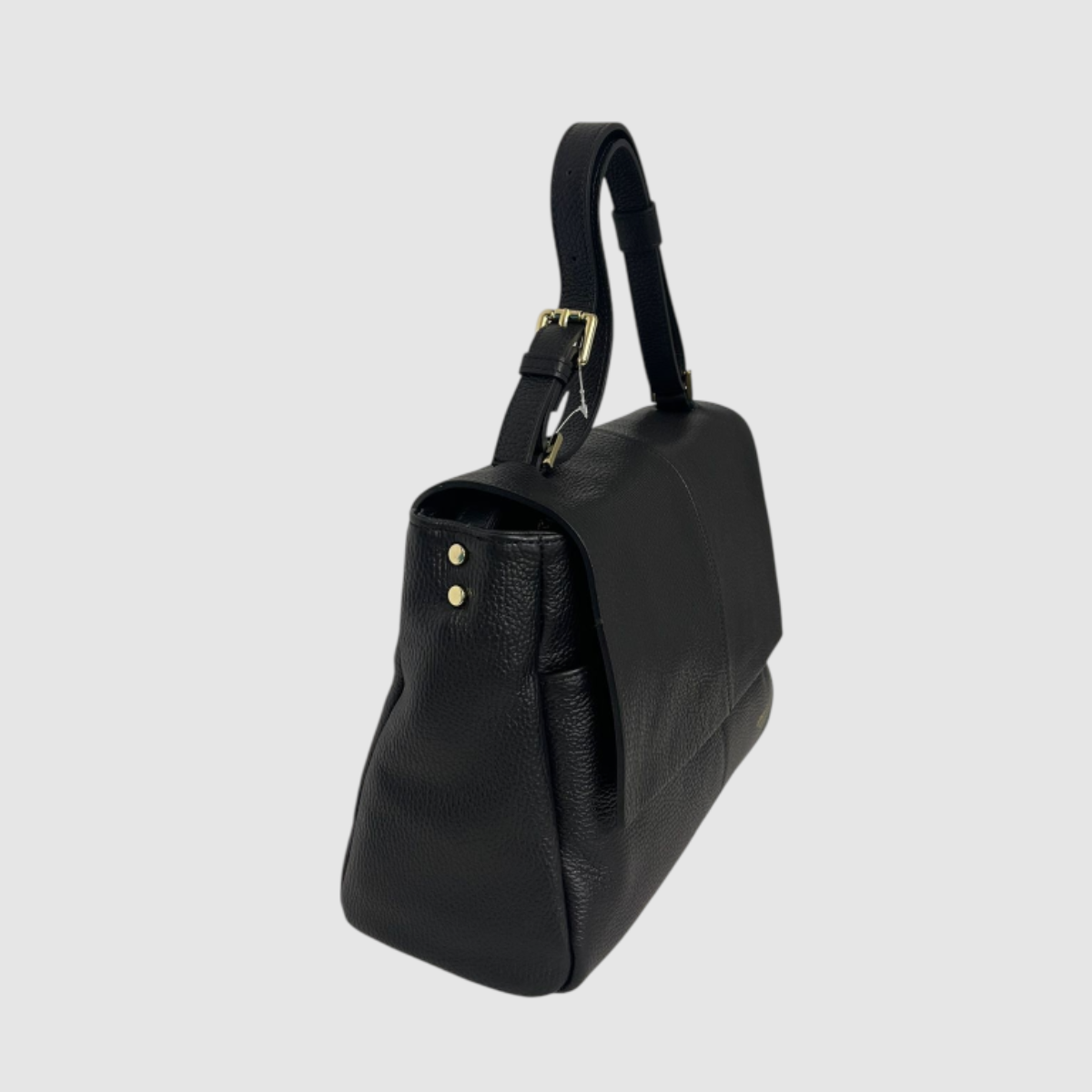 Avenue 67 Borsa in Pelle con Patta Elettra Nero
