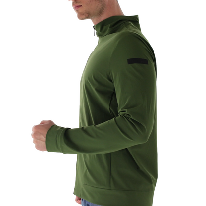 RRD Felpa con Cappuccio Fleece Summer Hood Zip Uomo Verde